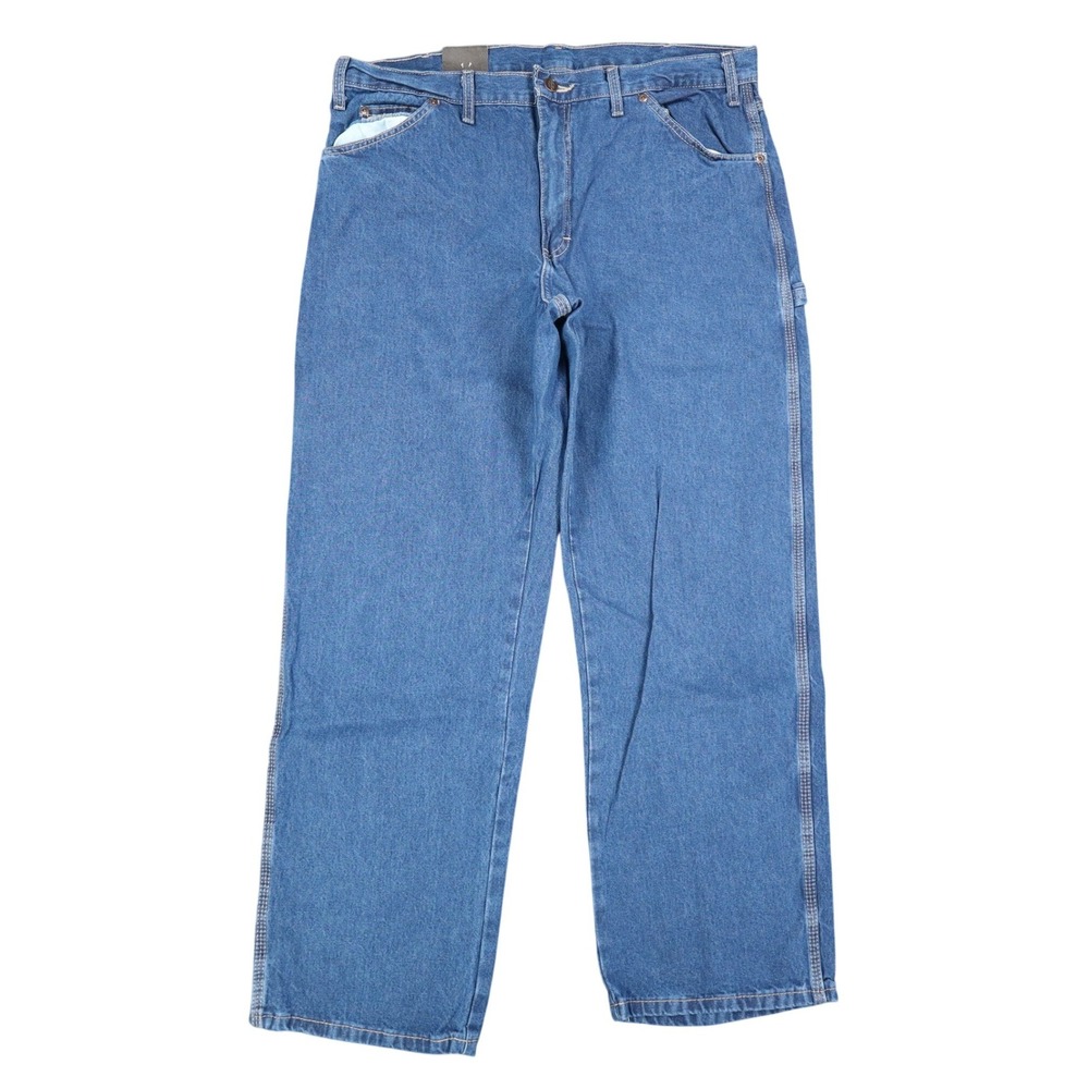 Dickies Carpenter Jeans Mens 36x30 Relaxed Fit Indigo Blue Cotton Workwear NWT